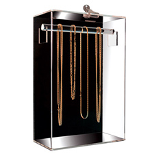 Acrylic necklace displayer with lock