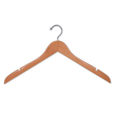 17" Flat top wood hanger