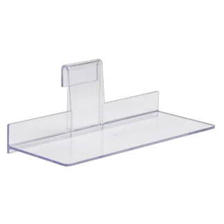 Acrylic shoe shelf for gridwall