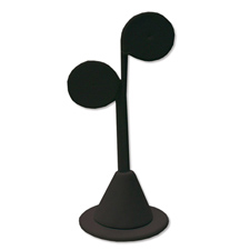 Black velvet earring display(set of 6)