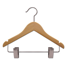 11" Flat children wood hanger