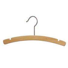 12" Flat children wood hanger