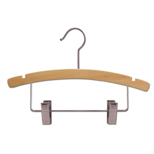 12" Flat children wood hanger