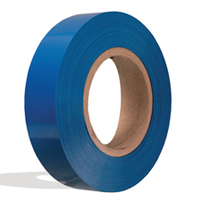 Blue plastic insert for slatwall