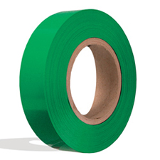 Green plastic insert for slatwall