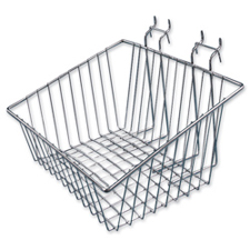 Wire basket chrome finish