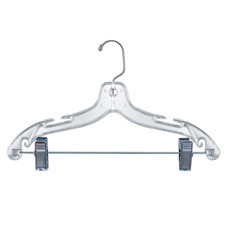 12" Kiddies suit hanger with metal clips