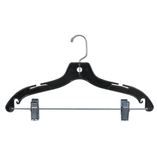 17" black suit hanger