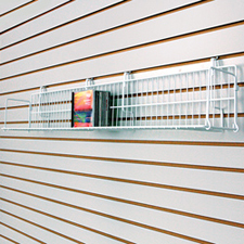 CD & Video shelf white finish
