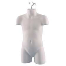 White 4 years old childs torso form
