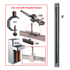 6"L 3/8" Threaded fitting stem