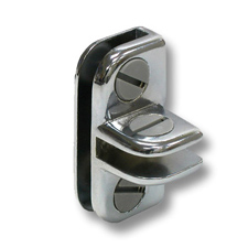3-Way adjustable connector for 3/16" glass