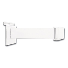 12" Hangrail bracket white finish