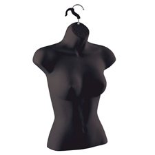 Ladies blouse and sweater form in black