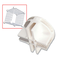 White plastic grid connector