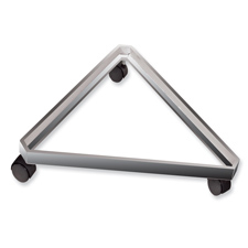 Triangular grid base chrome finish
