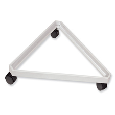 Triangular grid base white finish