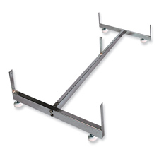 Grid gondola "H" base chrome finish