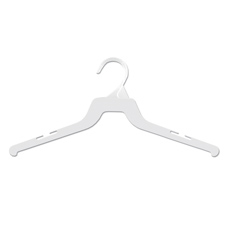 16" Black top plastic hanger