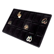 18 Compartment earring tray