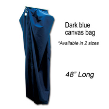 48" Long deluxe dark blue canvas bag