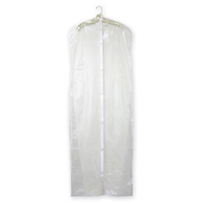 Clear 72" bag with zipper