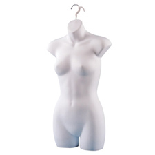Ladies torso form in white