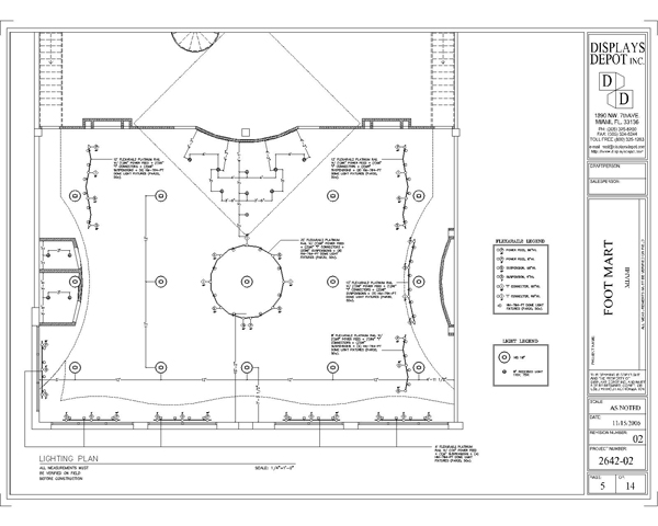 Reflected ceiling plan