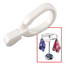 White scarf clip