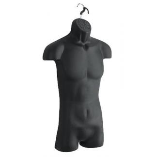 Men's torso form with chrome hook