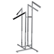 4-Way rack with slanted blade arms