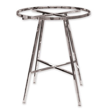 36" Round revolving rack with hangrail