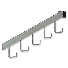 5-Hook waterfall Satin chrome finish
