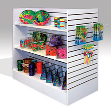 H Gondola unit white melamine