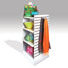 H Gondola unit white melamine