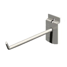 4" 1/4"D Wire hook in silver frost finish