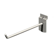 6" 1/4"D Wire hook in silver frost finish