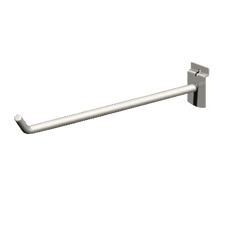 12" 1/4"D Wire hook in silver frost finish