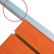 Aluminum edge cap
