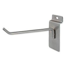 6" Long hook Satin chrome finish