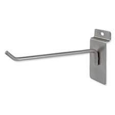 8" Long hook Satin chrome finish