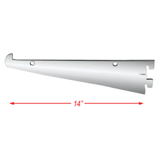 Tap-in 14" shelf bracket for 1/2" standard