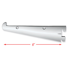 Tap-in 6" shelf bracket for 1/2" standard
