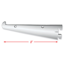 Tap-in 8" shelf bracket for 1/2" standard