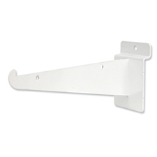 8" Long shelf bracket white finish