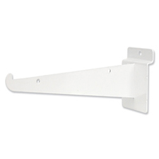 10" Long shelf bracket white finish