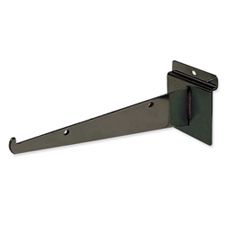 12" Long shelf bracket black finish