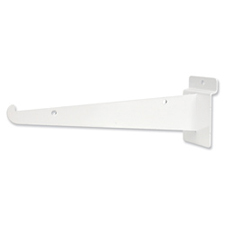 14" Long shelf bracket white finish