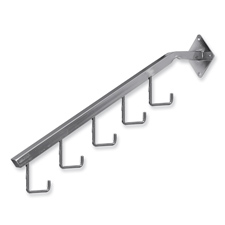 Wall mount 5 hook waterfall chrome finish