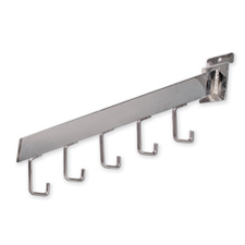 5-Hook waterfall rectangular tubing chrome finish